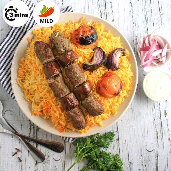 Kabab Halabi with Rice