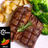 Top Sirloin Steak with Garlic Roasted Potatoes and Broccoli